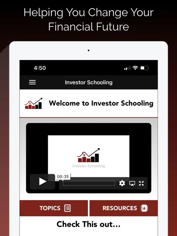 Investor Schooling iPad  Screenshots