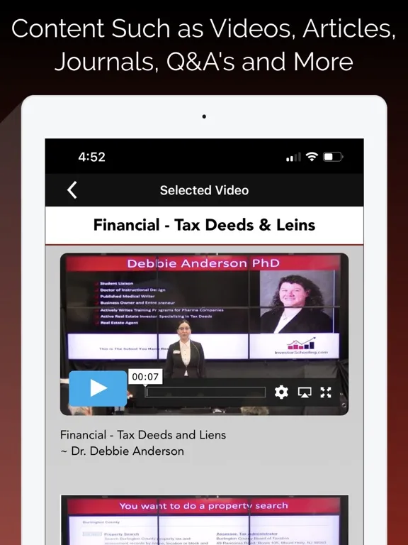 Investor Schooling iPad  Screenshots