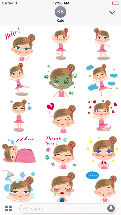 Zrzuty ekranu Animated Ballet GIRL Stickers