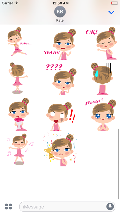Zrzuty ekranu Animated Ballet GIRL Stickers