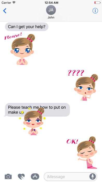 Zrzuty ekranu Animated Ballet GIRL Stickers