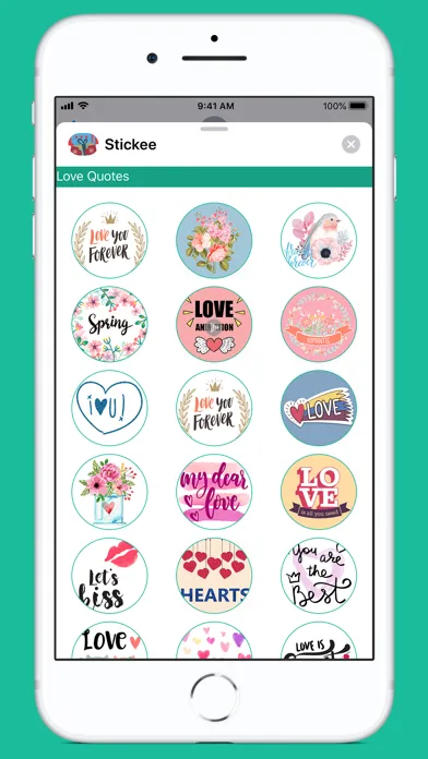 Capturas de pantalla de Stickee Stickers for iMessage