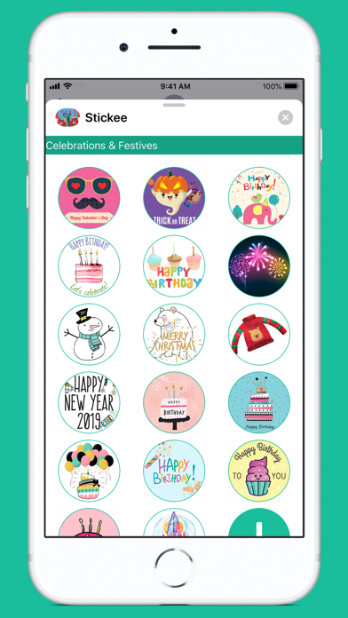 Ảnh chụp màn hình của Stickee Stickers for iMessage