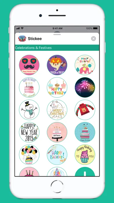 Capturas de pantalla de Stickee Stickers for iMessage