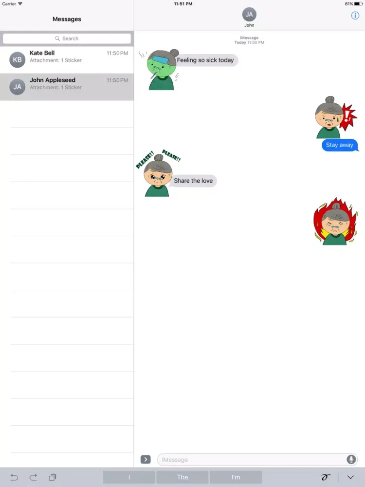 صور Animated ANGRy Old LADy Stickers iPad 