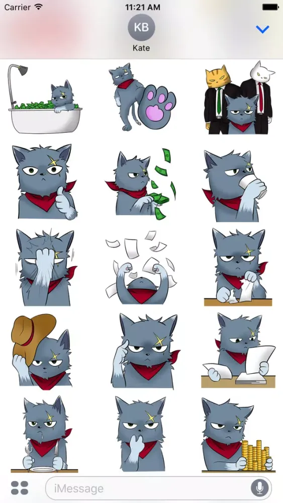 BOSS CAt Animated Stickers スクリーンショット