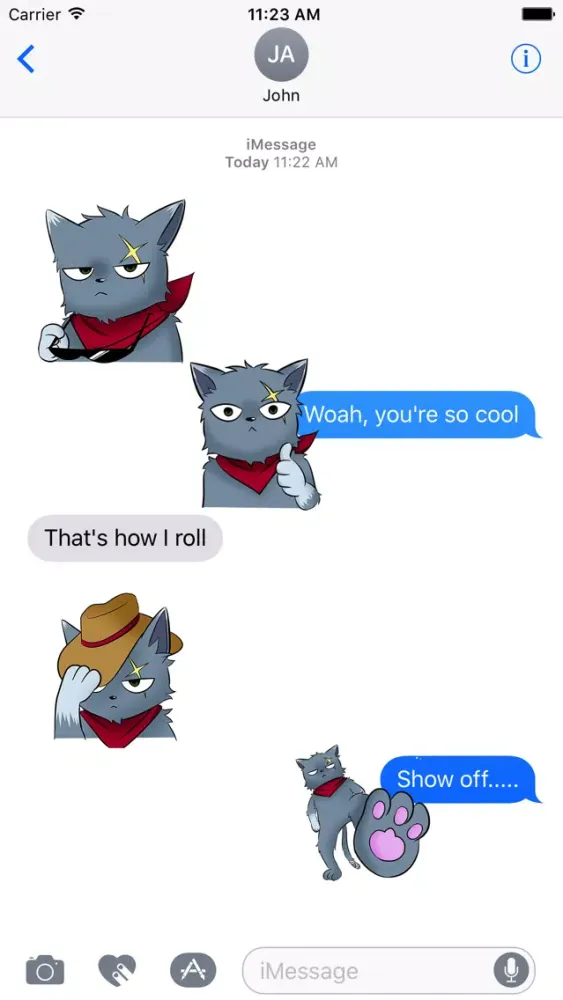 BOSS CAt Animated Stickers スクリーンショット