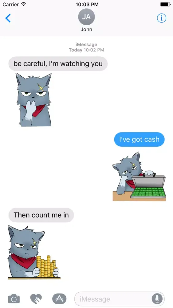 BOSS CAt Animated Stickers スクリーンショット