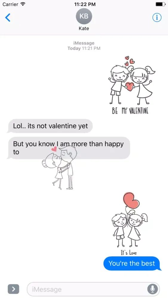 Cute Couple Stickers應用截圖