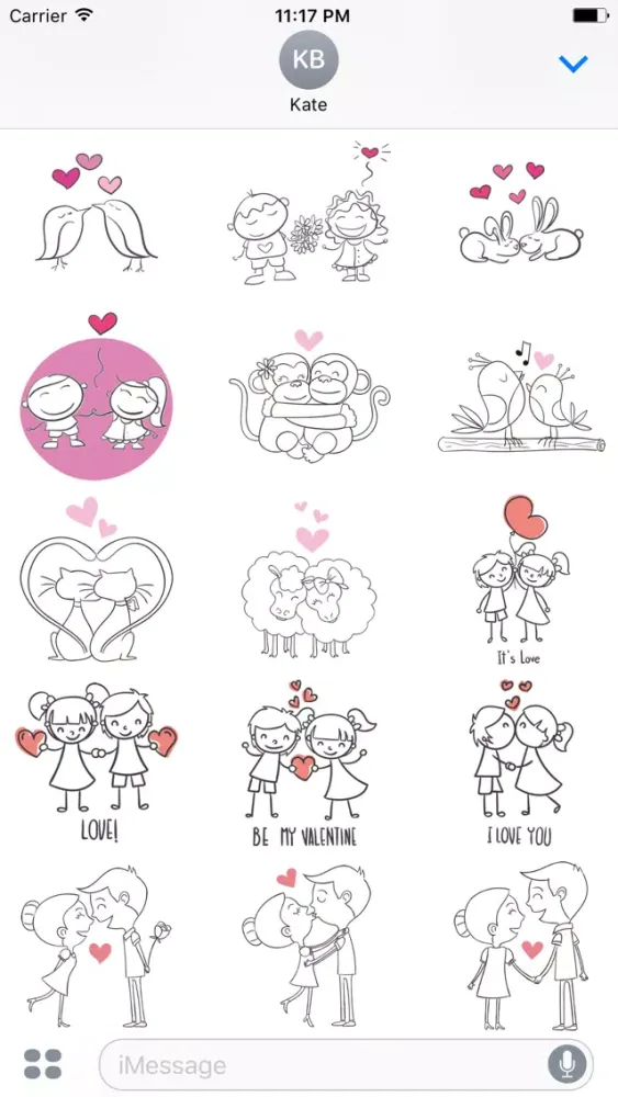 Cute Couple Stickers應用截圖