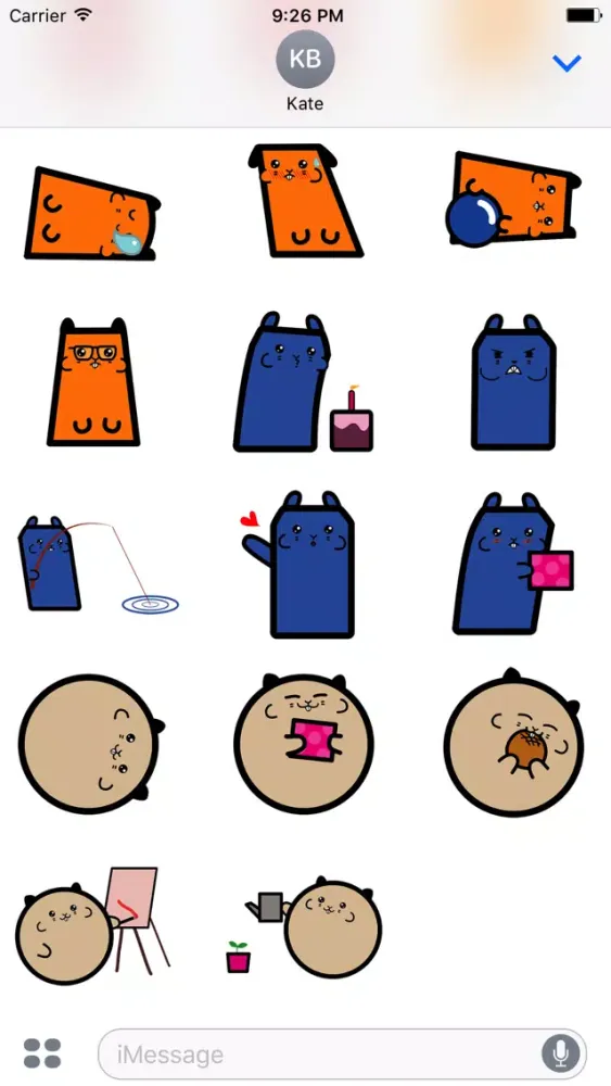 Animated CUTEsy HAMSTEr Sticker for iMessage 스크린샷