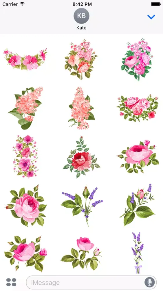 Spring Flowers Limited Edition Stickers Screenshots