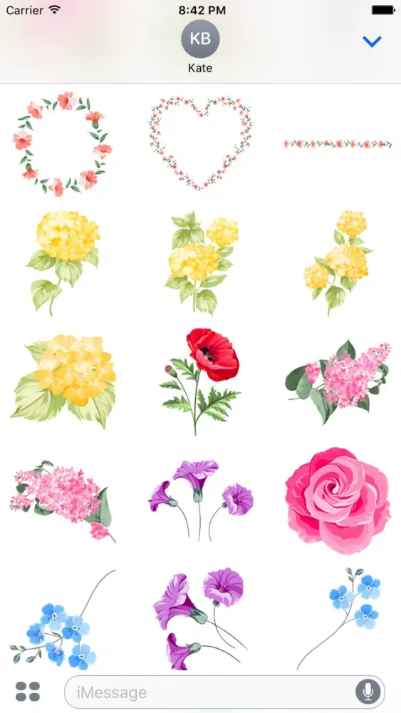 Spring Flowers Limited Edition Stickers Screenshots