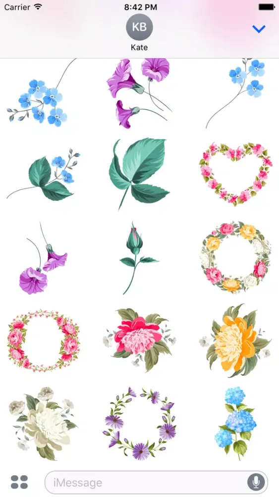 Spring Flowers Limited Edition Stickers Screenshots