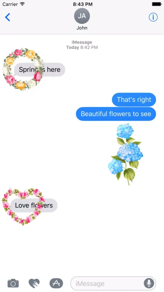 Spring Flowers Limited Edition Stickers Screenshots
