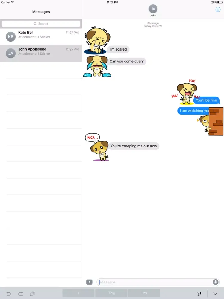 LABRADOr Stickers for iMessage iPad  स्क्रीनशॉट
