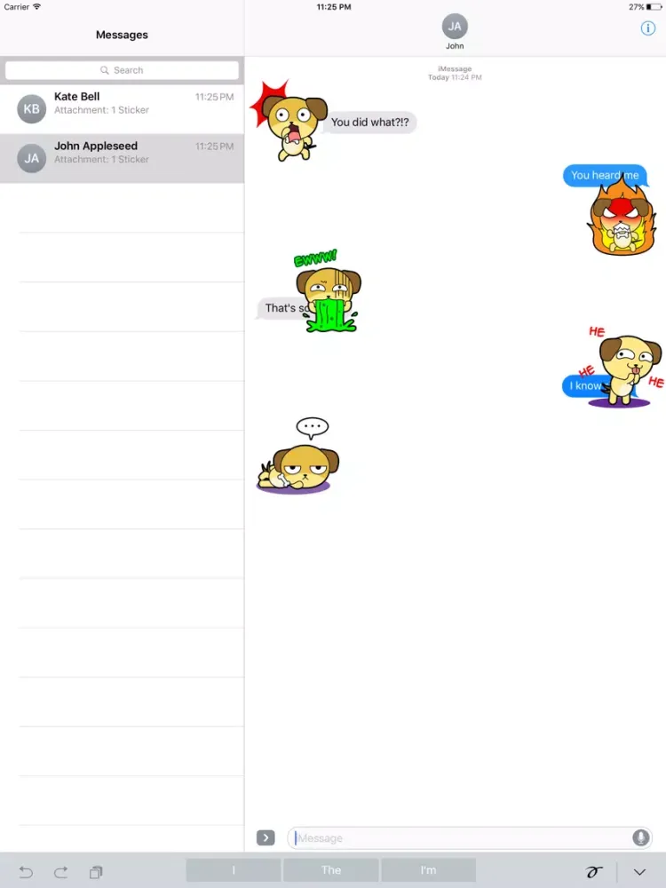 LABRADOr Stickers for iMessage iPad  स्क्रीनशॉट