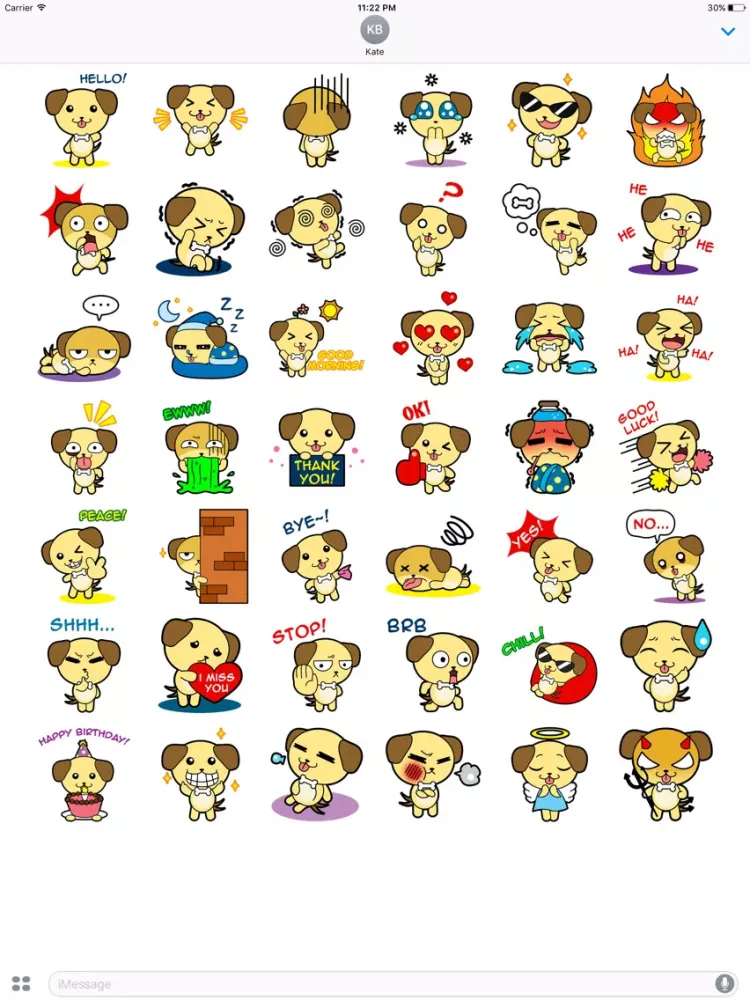 LABRADOr Stickers for iMessage iPad  स्क्रीनशॉट