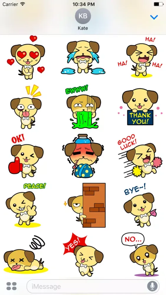 LABRADOr Stickers for iMessage स्क्रीनशॉट