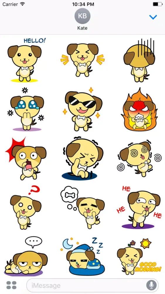 LABRADOr Stickers for iMessage स्क्रीनशॉट