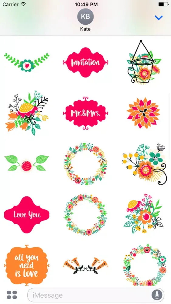 Love Romantic Sticker Pack应用截图