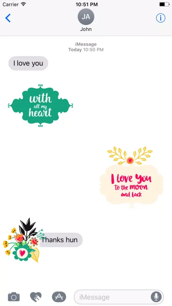Love Romantic Sticker Pack应用截图