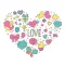 LOVe Scribble Stickers