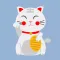 Animated LUCKy Cat Maneki Neko Money Stickers Pack