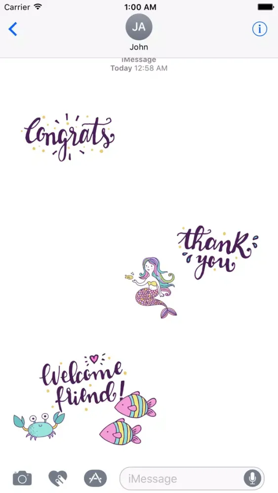 Скриншоты Beautiful Mermaids Under The Sea Stickers Pack