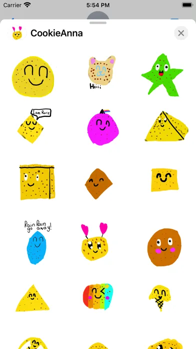 Anna Cookie Stickers Screenshots