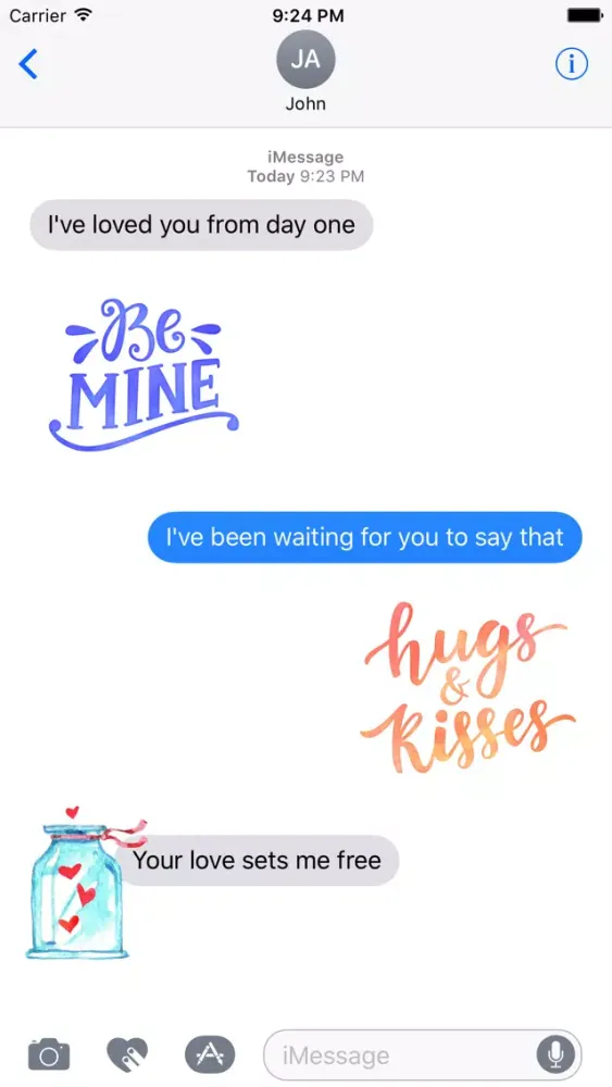 Captures d'écran de Watercolor Love, Gifts & Quotes Stickers