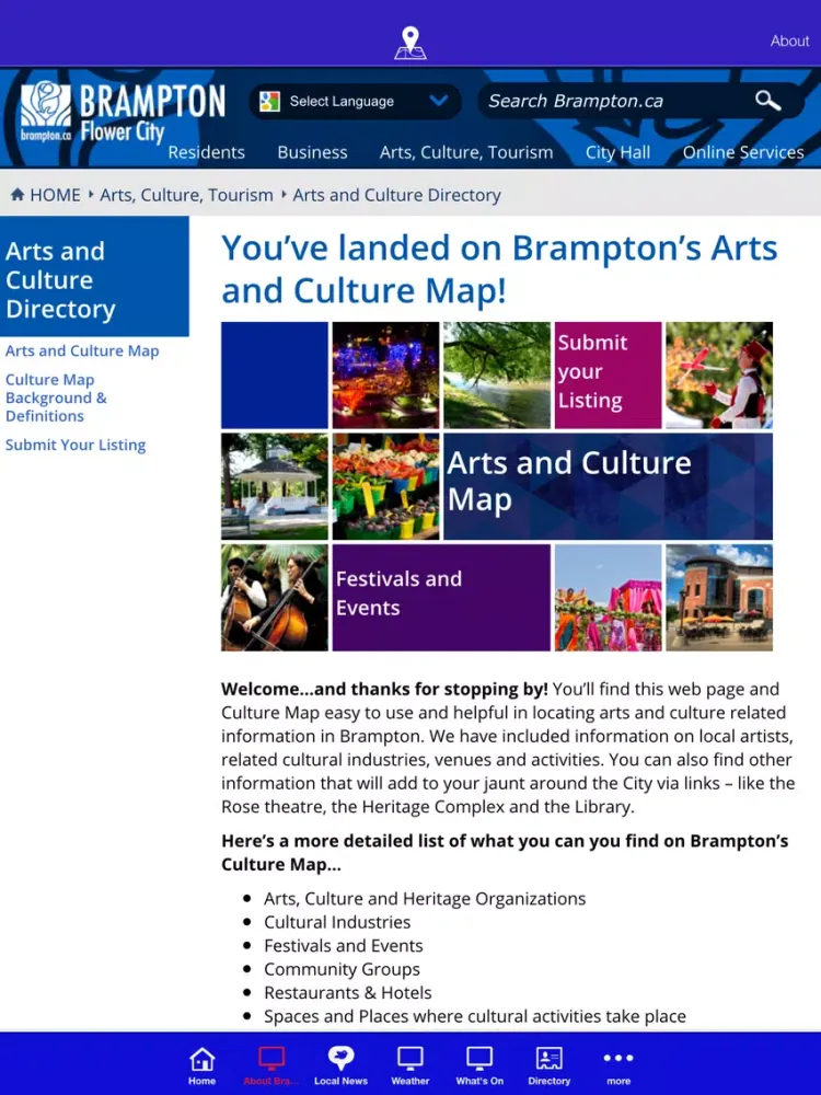 Capturas de pantalla de Brampton 411 iPad 
