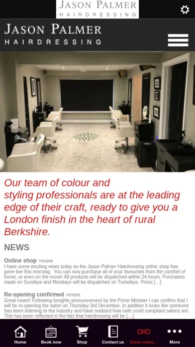 Jason Palmer Hairdressing App应用截图