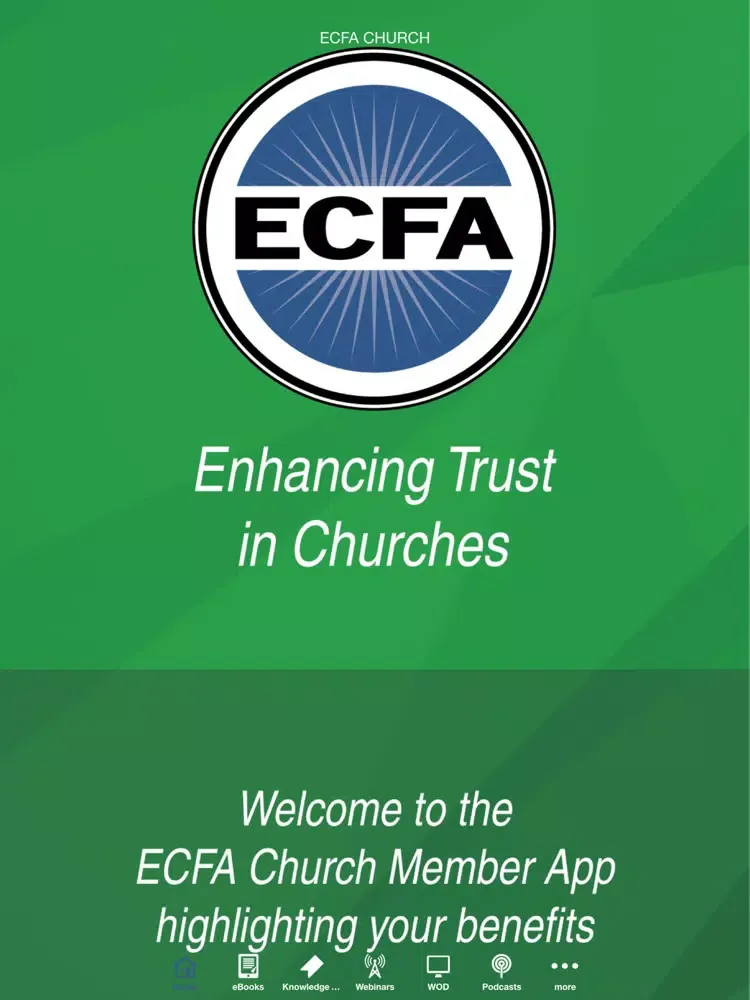 Скриншоты ECFA Church iPad 