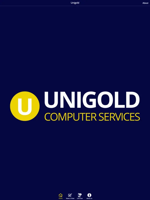 Tangkapan skrin Unigold Support App iPad 