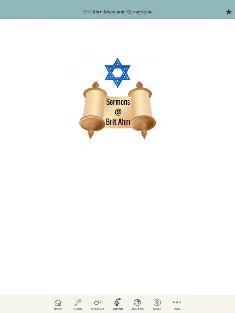 Brit Ahm Messianic Synagogue iPad 应用截图