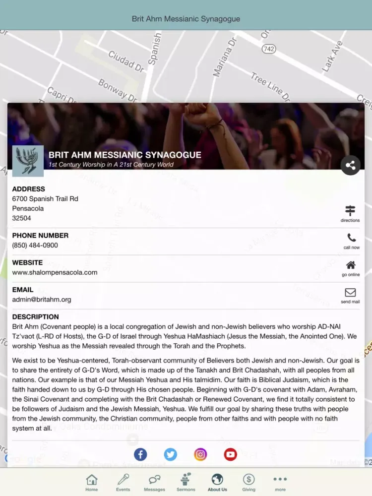 Brit Ahm Messianic Synagogue iPad 应用截图
