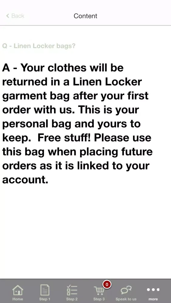 Linen سکرین شاٹس