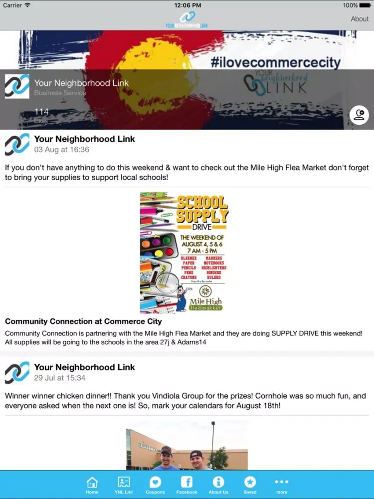 Your Neighborhood Link App iPad  Screenshots
