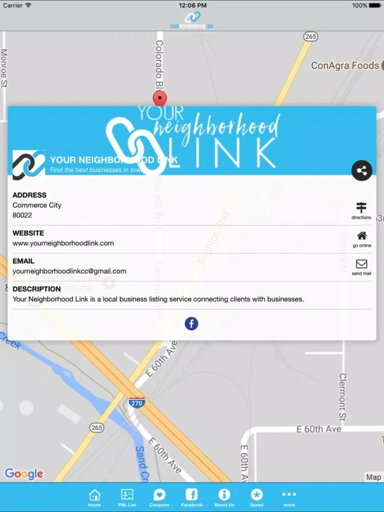 Your Neighborhood Link App iPad  Screenshots
