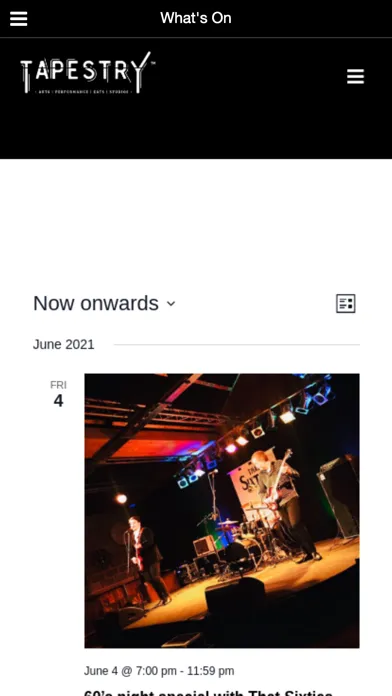 Tapestry Arts App Screenshots