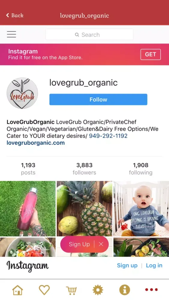 Capturas de pantalla de LoveGrub Organic