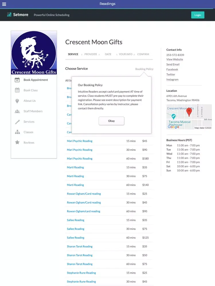 Capturas de pantalla de Crescent Moon Gifts App iPad 