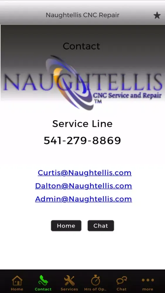صور Naughtellis CNC Service App