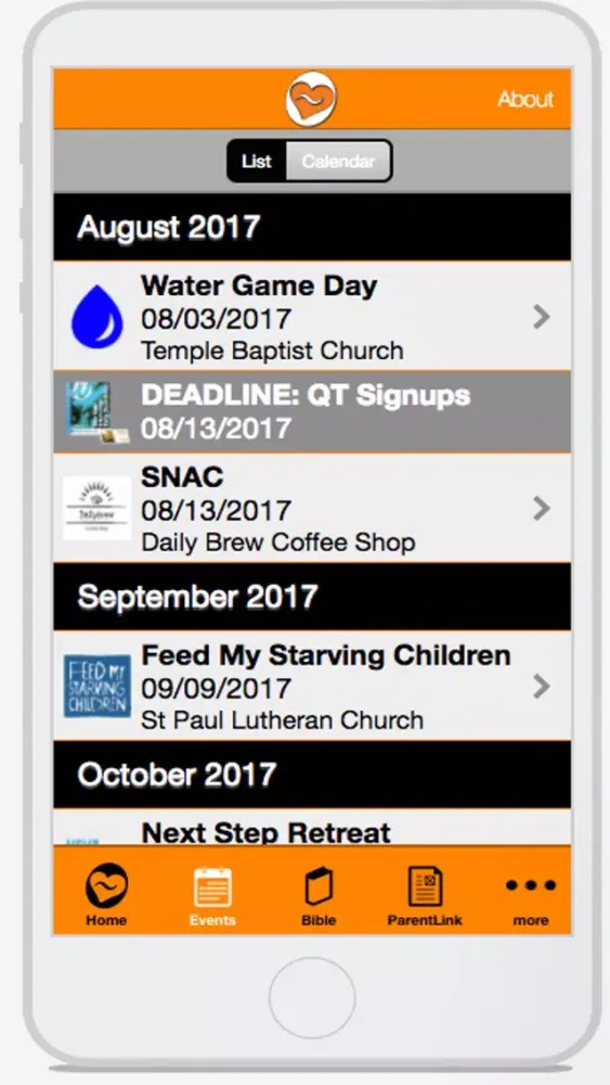 Captures d'écran de HeartFlow Youth Ministry App