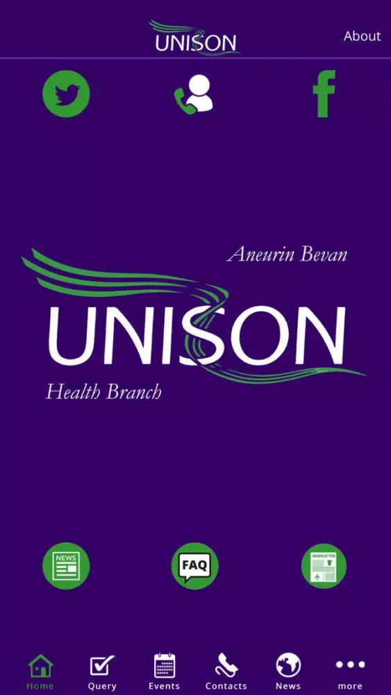 Ảnh chụp màn hình của Unison Aneurin Bevan Health