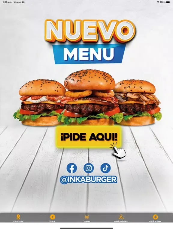 Zrzuty ekranu Inka Burger. iPad