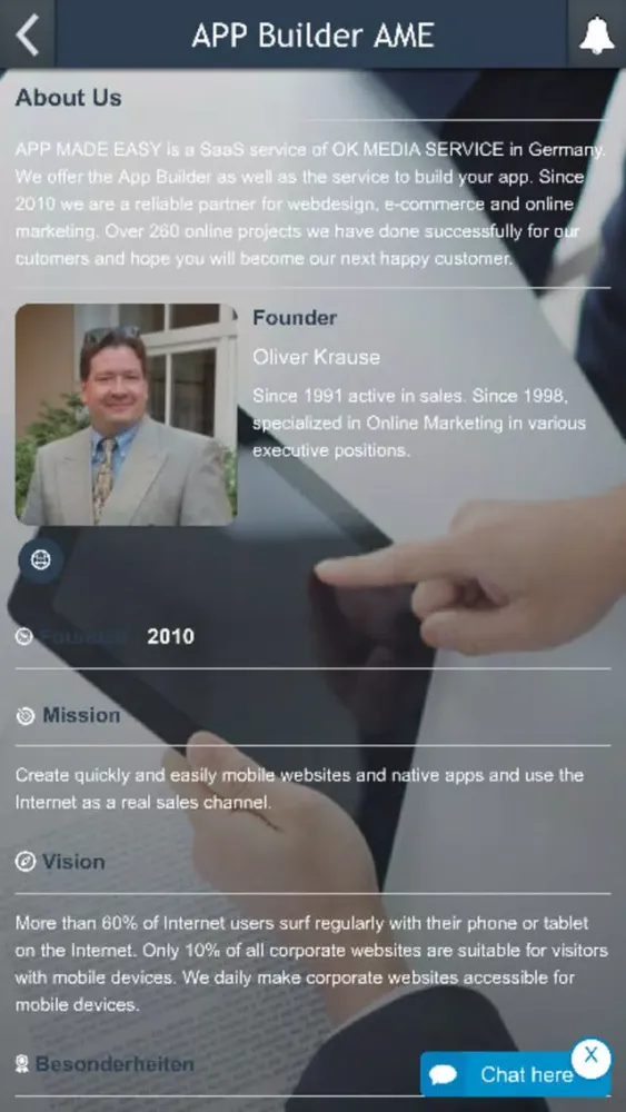 Screenshot di APP Builder AME