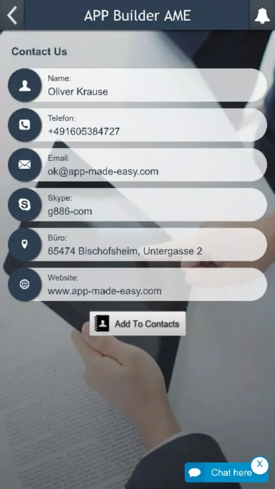 Screenshot di APP Builder AME