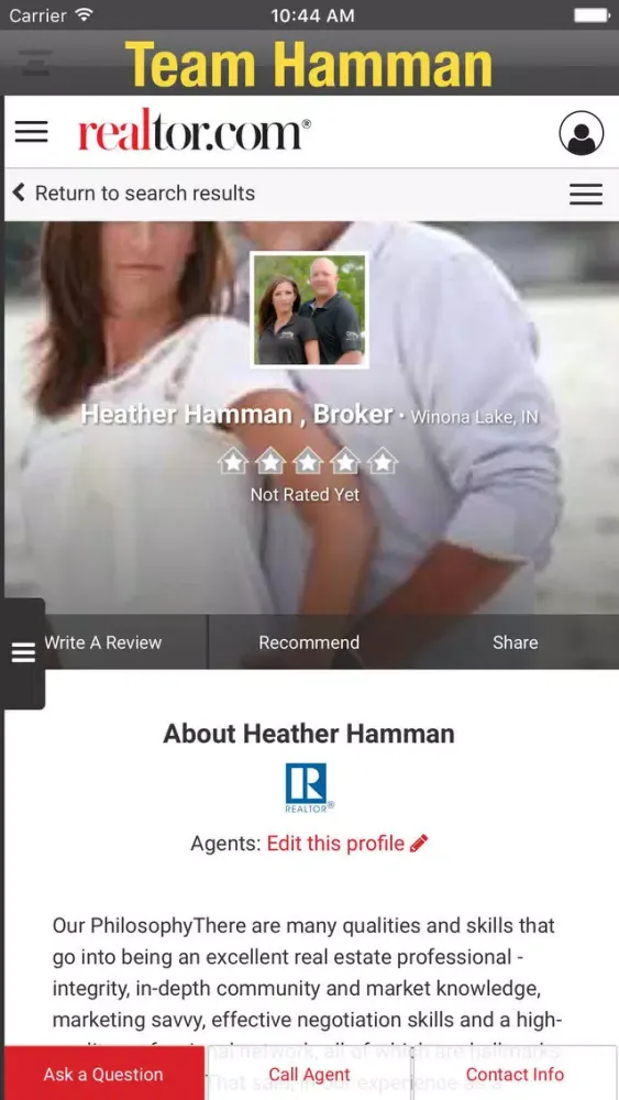 ภาพหน้าจอของ Team Hamman